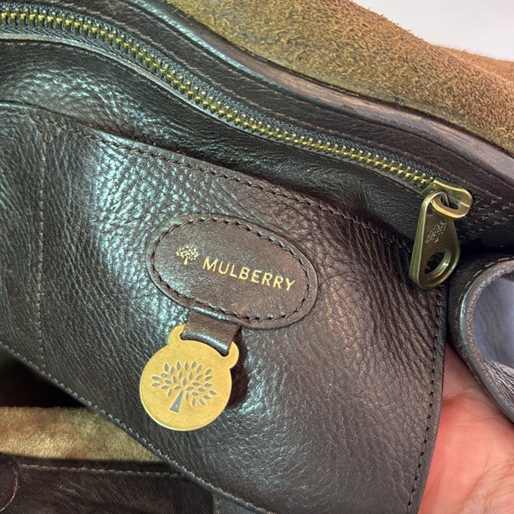 Vintage Mulberry Bayswater grained leather tote bag - Picture 7 of 11